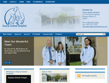 Tablet Screenshot of acaciaanimalhospital.com